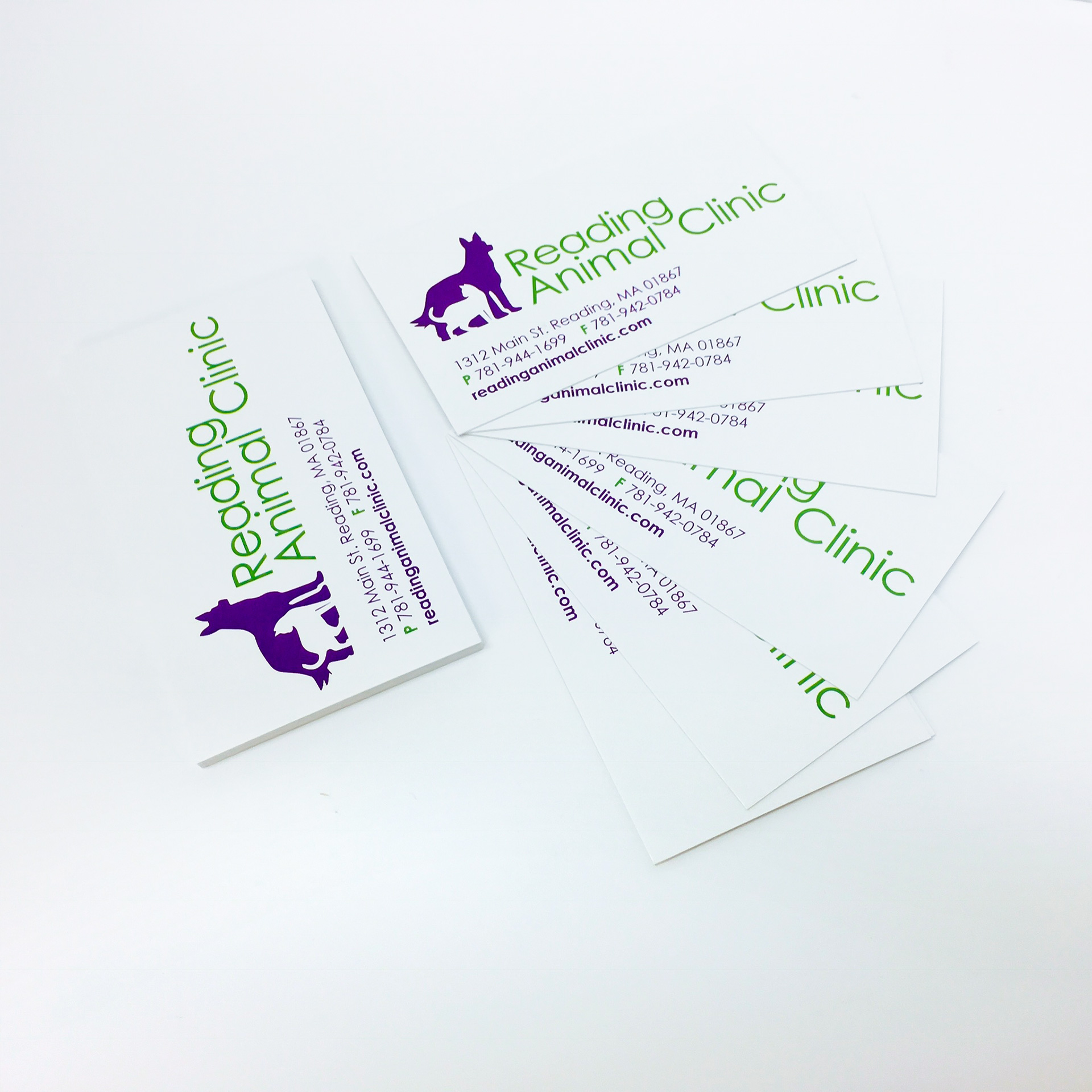 Reading Animal Clinic Business Cards